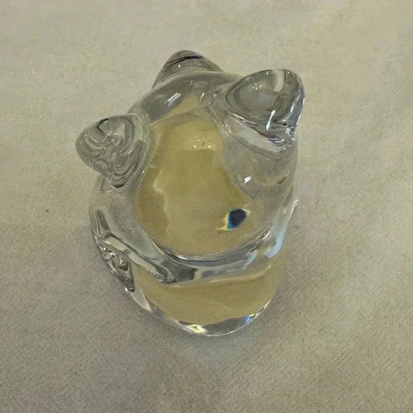 Princess House Crystal Glass Bear Figurine Paper Weight Decoration Germany VTG - Picture 6 of 10
